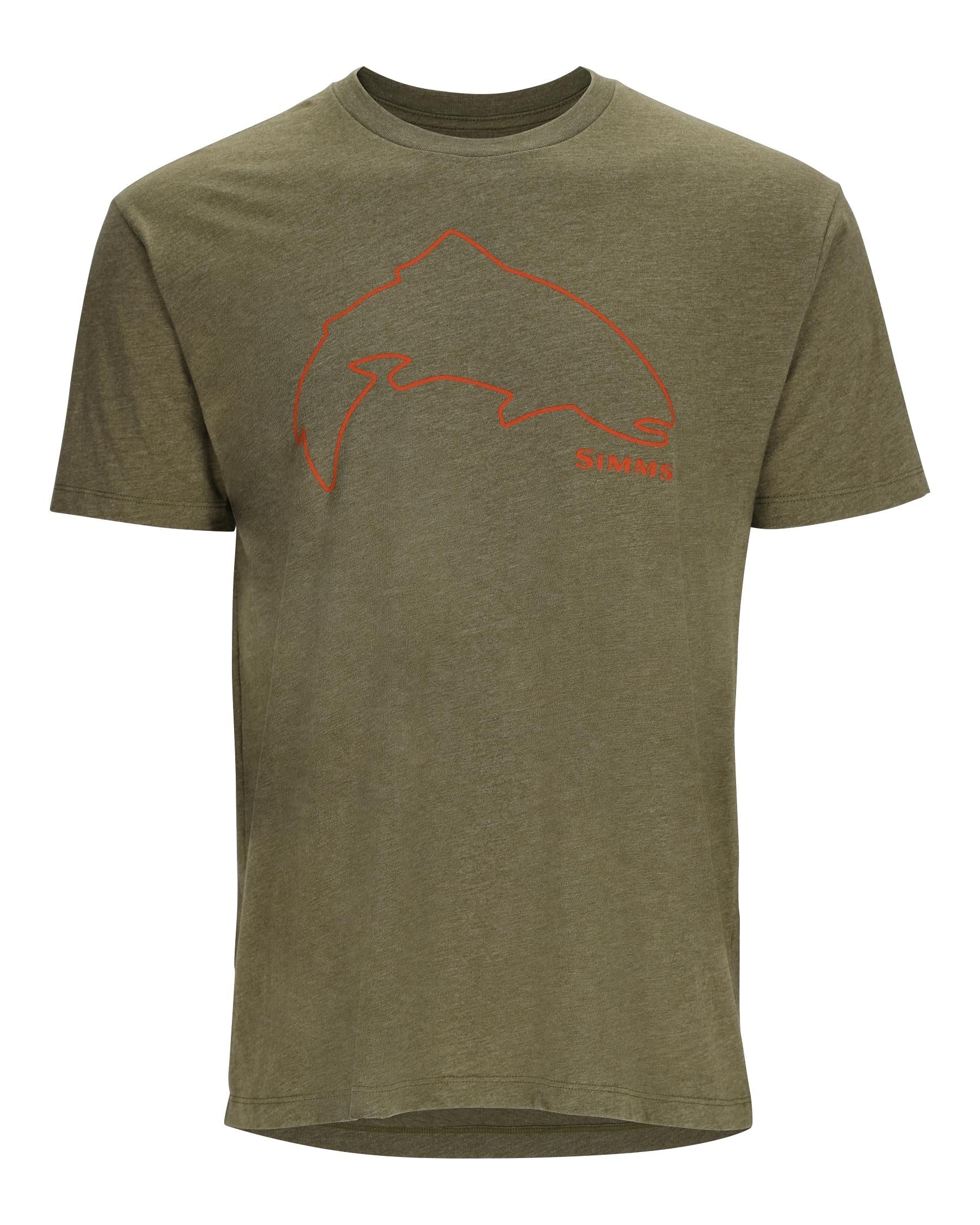 Simms Trout Outline T-Shirt For Men
