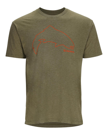 Simms Trout Outline T-Shirt For Men