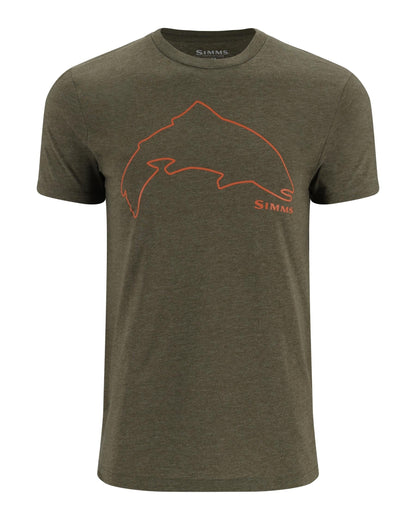 Simms Trout Outline T-Shirt For Men