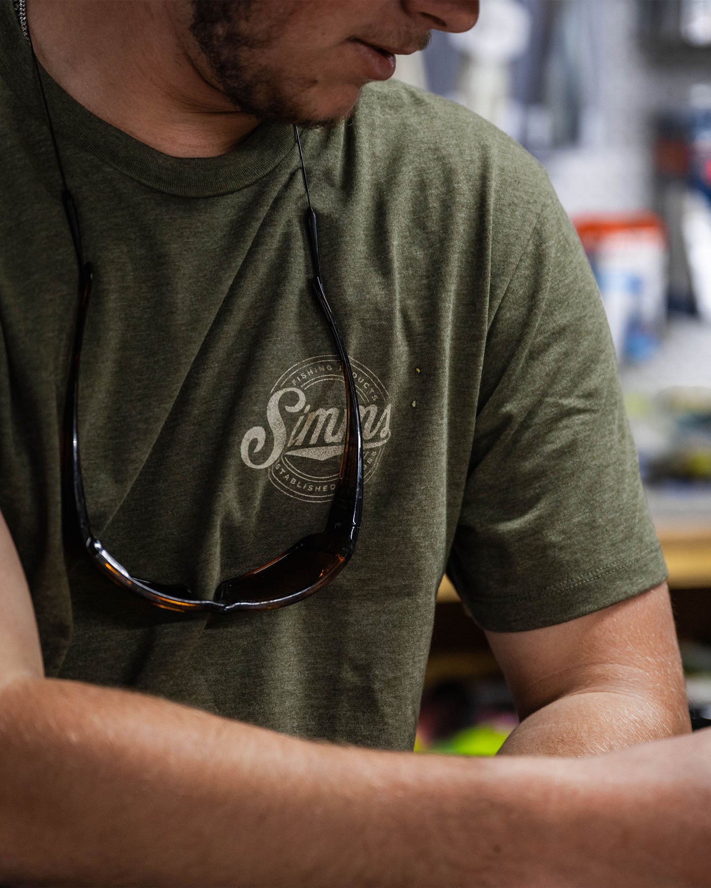 Simms Circle Lockup T-Shirt For Men