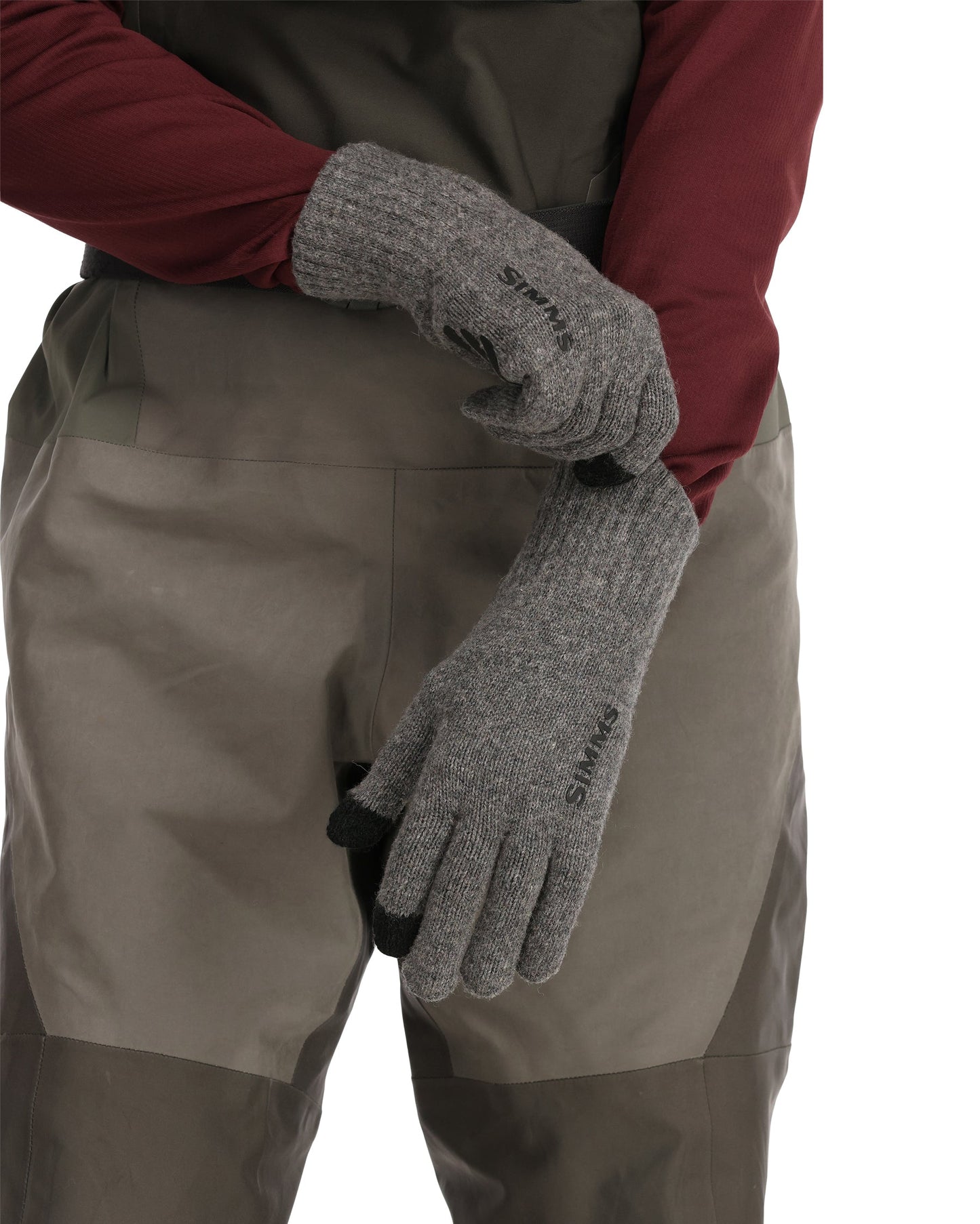 Simms Wool Full Finger Glove For Men