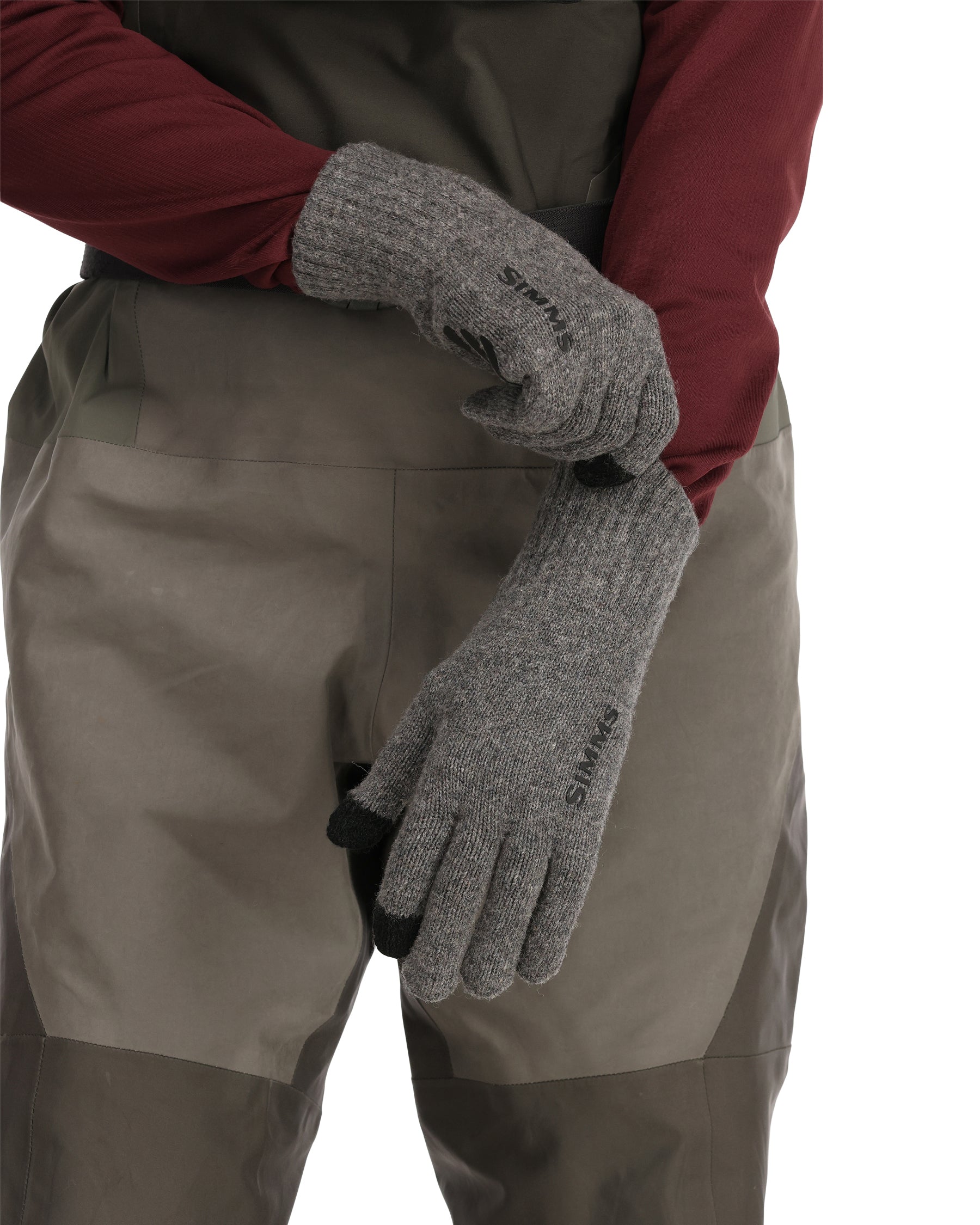 Simms Wool Full Finger Glove For Men