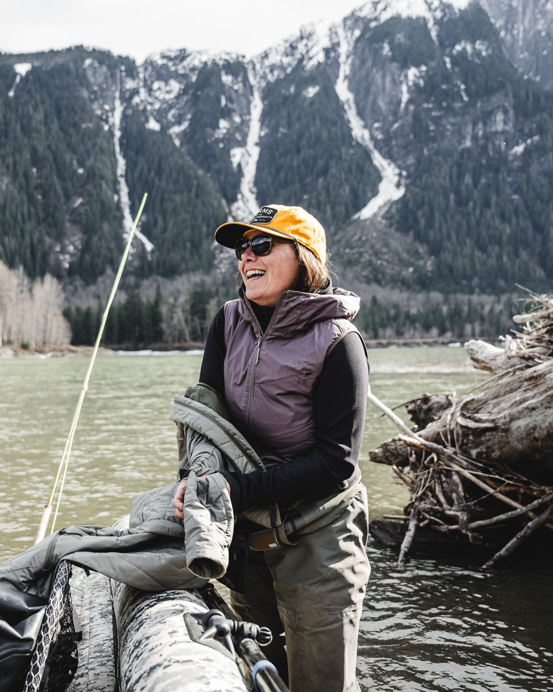 Simms Fall Run Hybrid Hooded Vest  - Past Season For Women