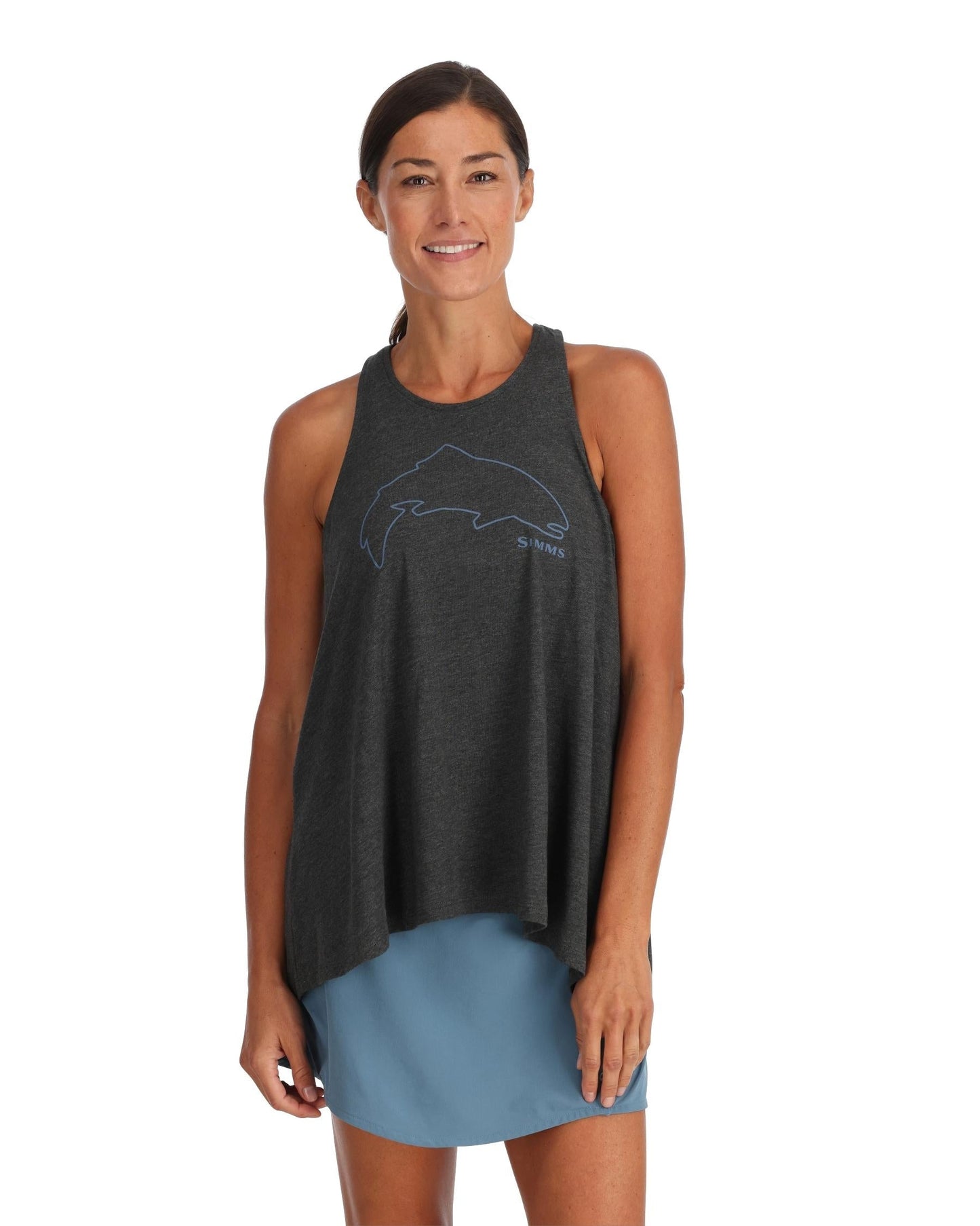 Simms Trout Outline Tank Top For Women