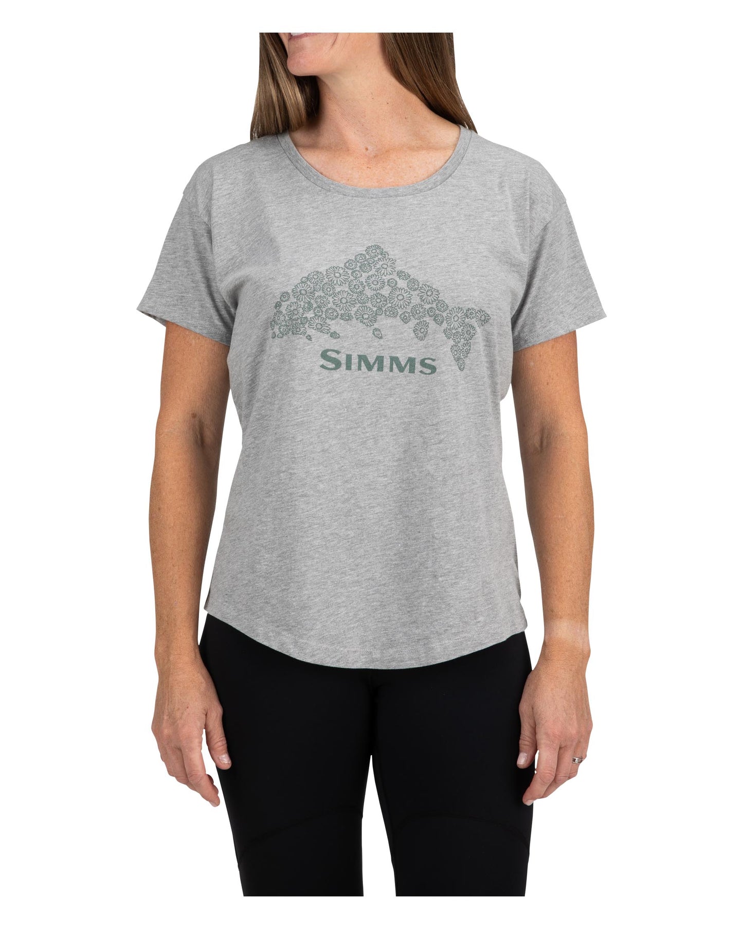 Simms Floral Trout T-Shirt For Women