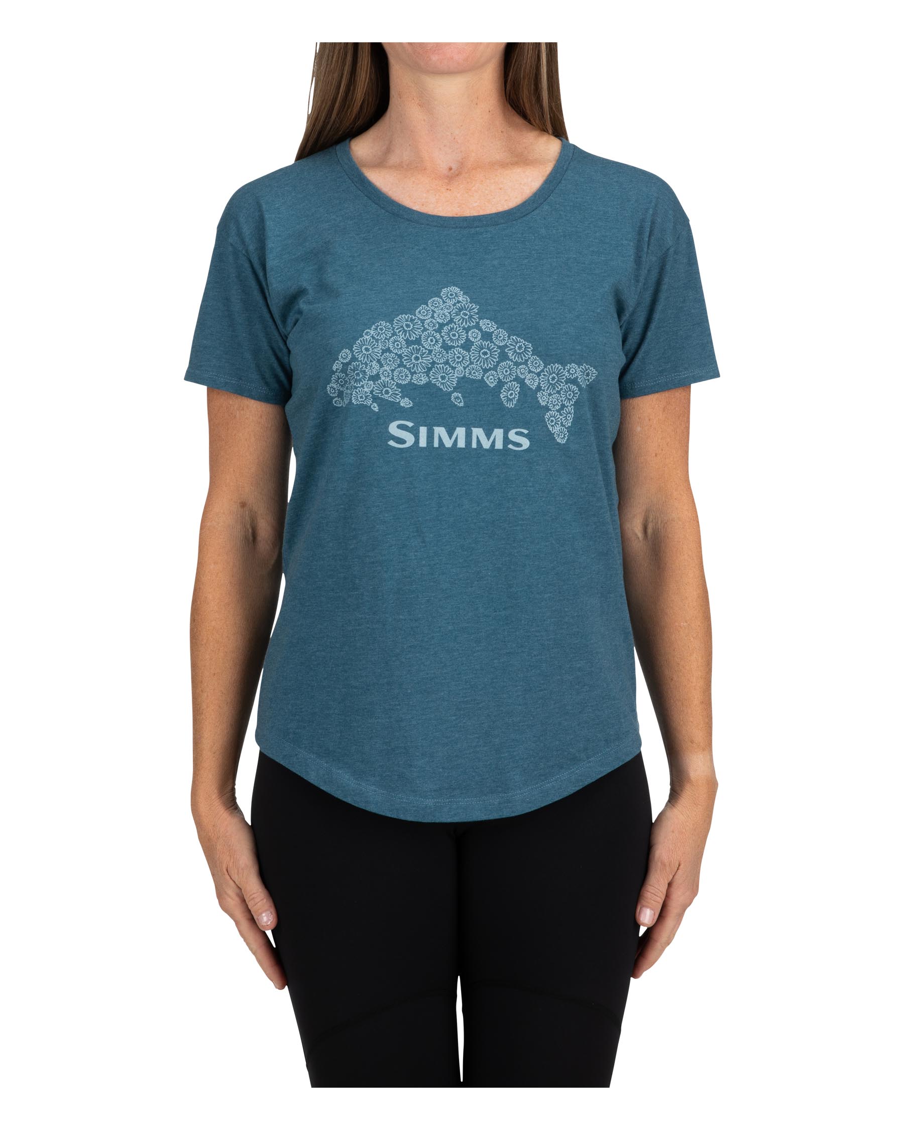 Simms Floral Trout T-Shirt For Women