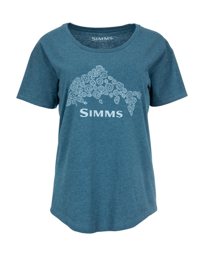 Simms Floral Trout T-Shirt For Women