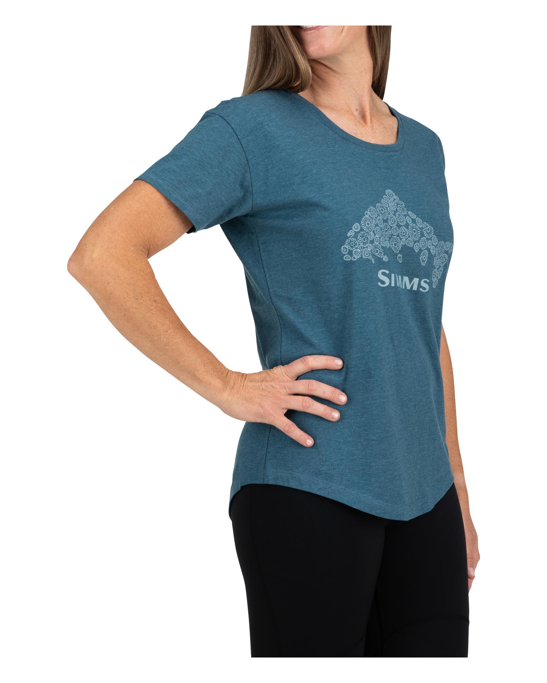 Simms Floral Trout T-Shirt For Women