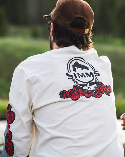 Simms Grateful Dead Roses LS T-Shirt For Men