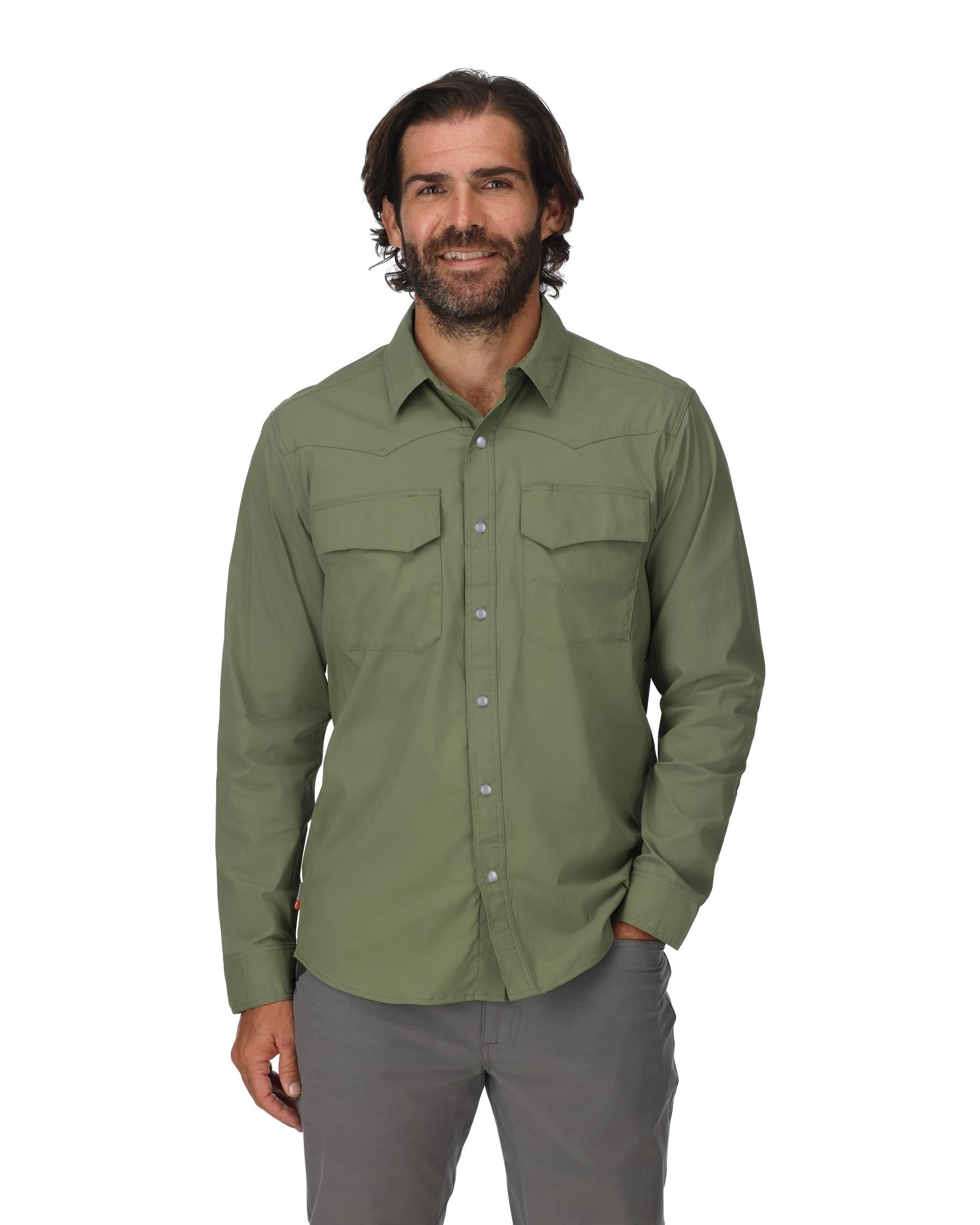 Simms Big Sky Tech LS Shirt For Men