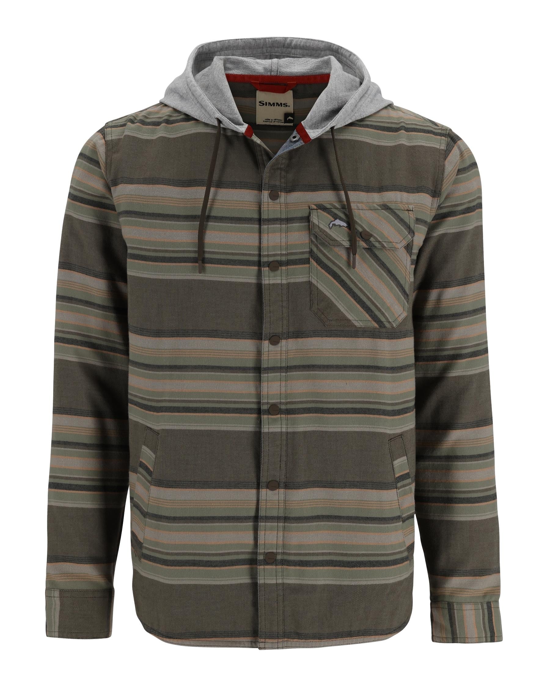 Simms Santee Flannel Hoody  - Past Season For Men