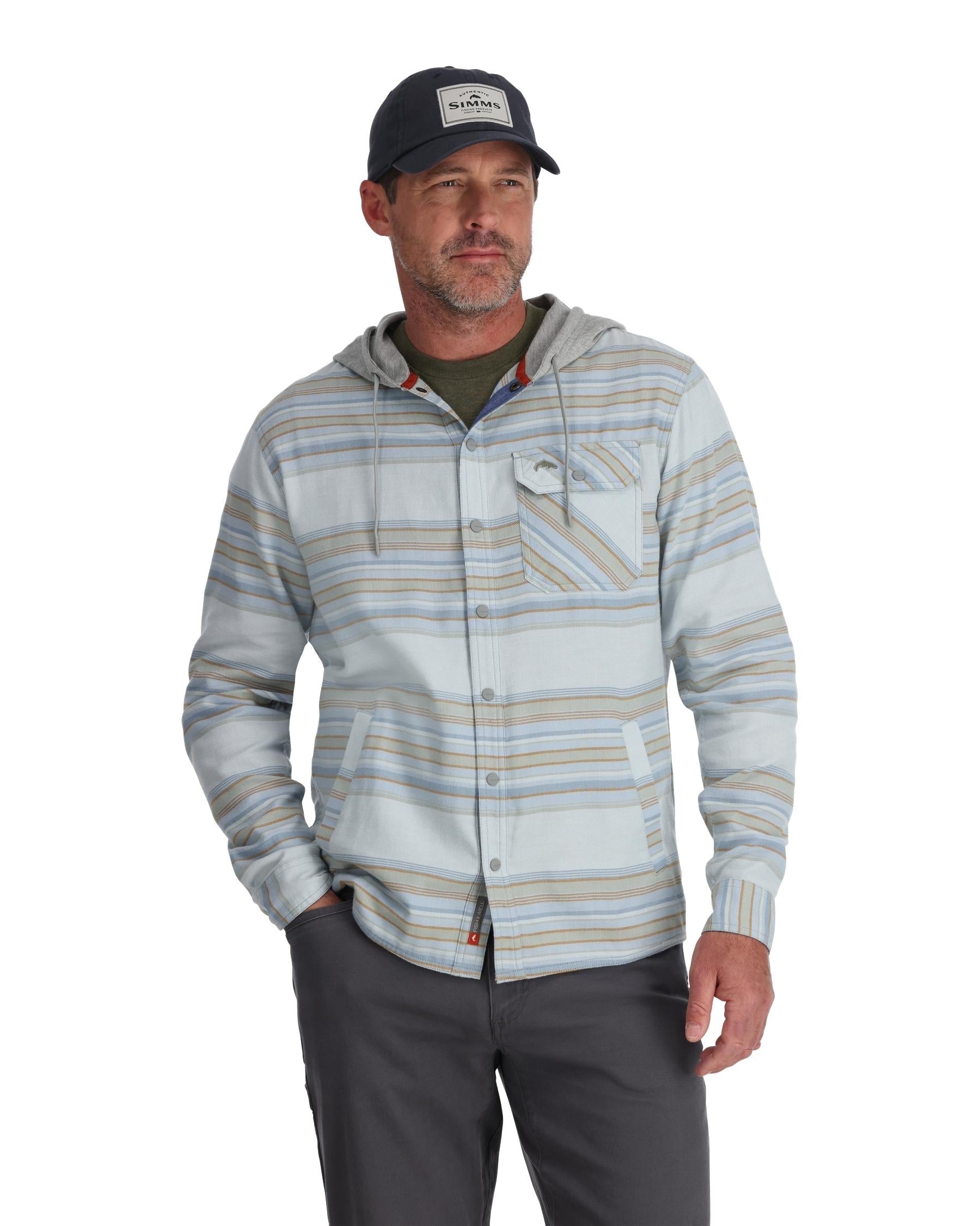 Simms Santee Flannel Hoody  - Past Season For Men