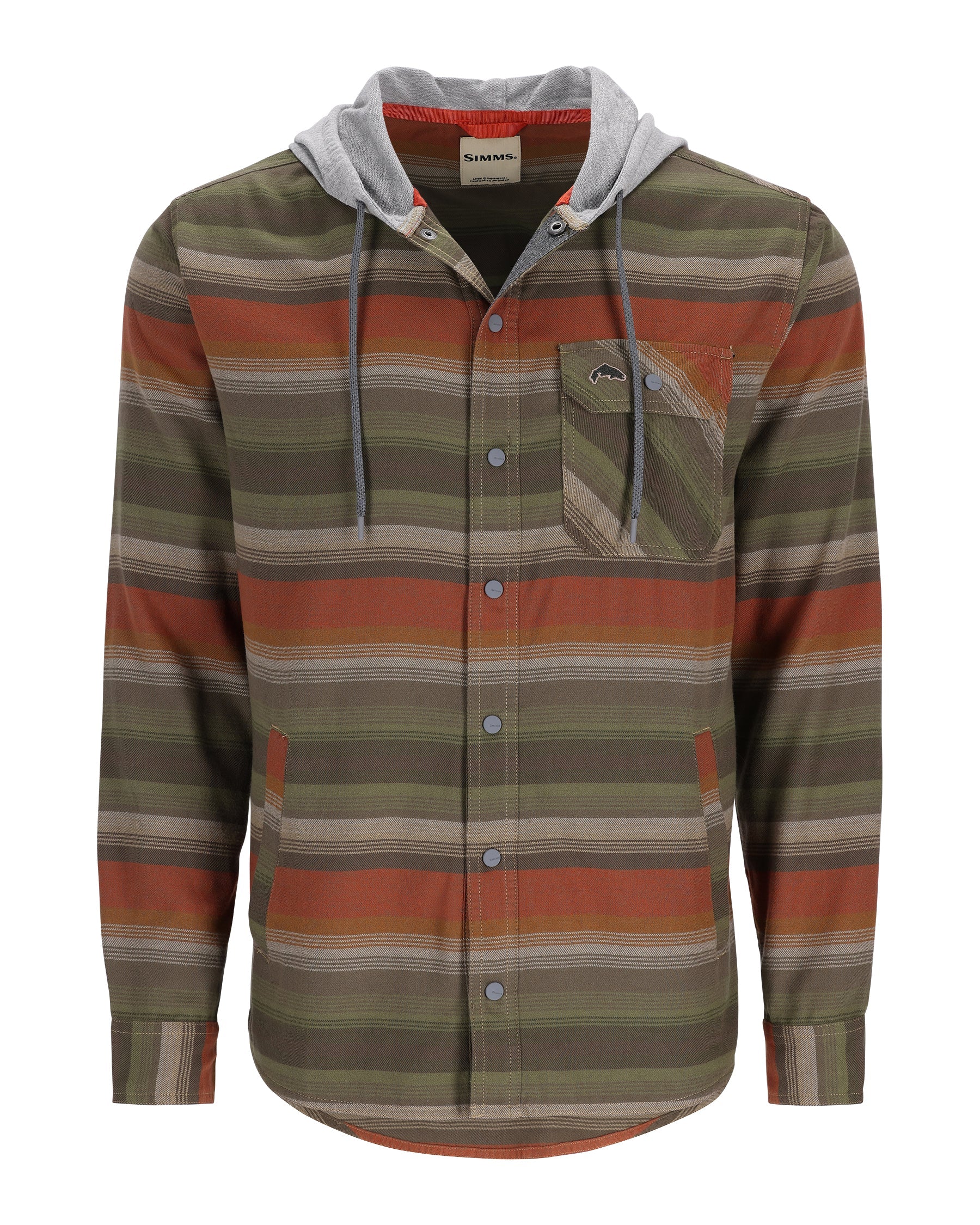 Simms Santee Flannel Hoody  - Past Season For Men