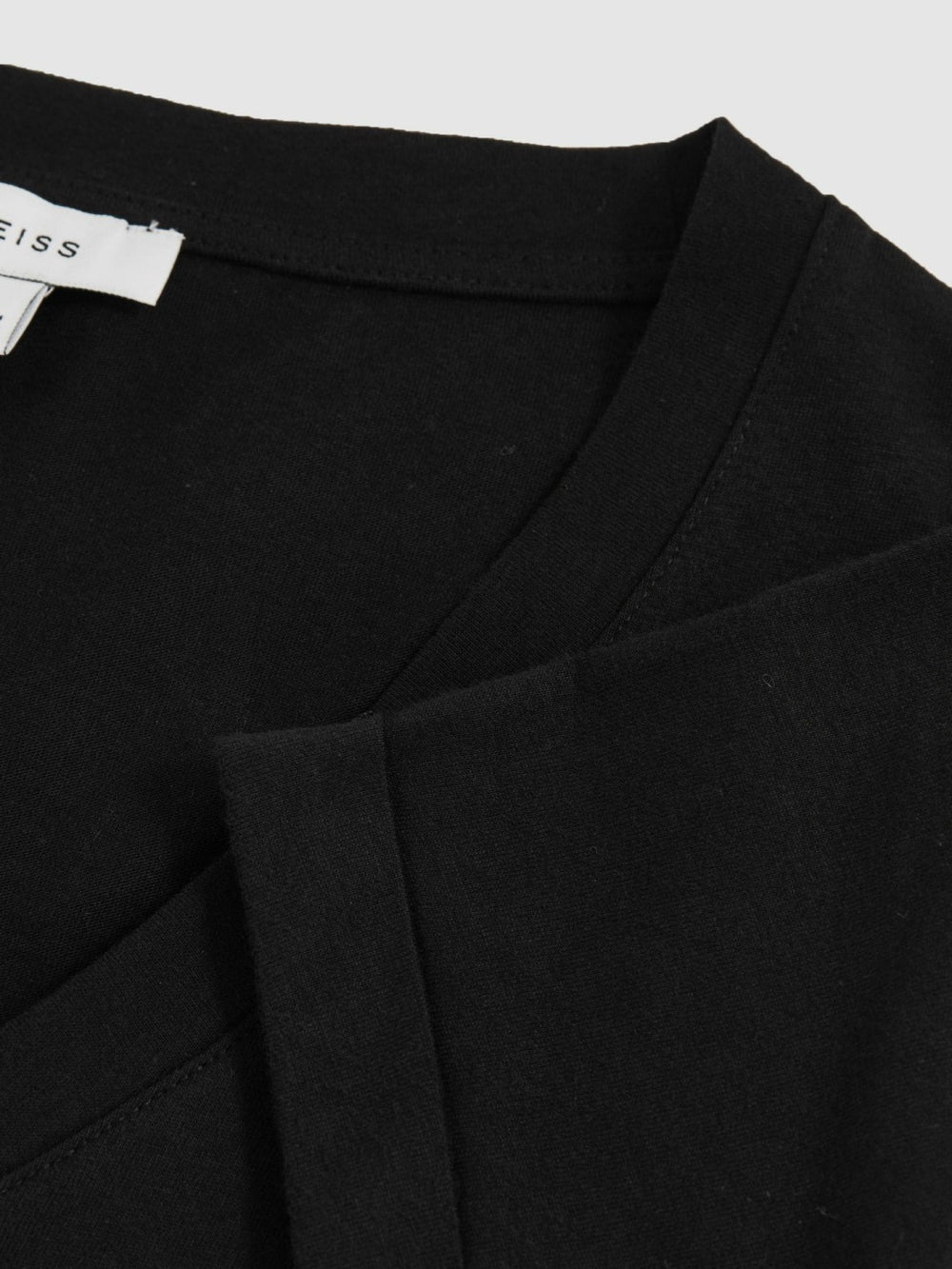 Cotton-Jersey V-Neck T-Shirt Black | Women