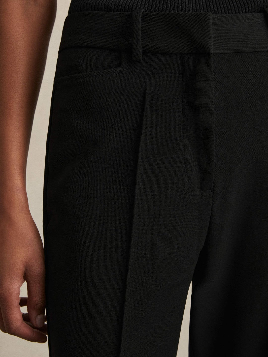 Petite Flared Suit Trousers Black | Women