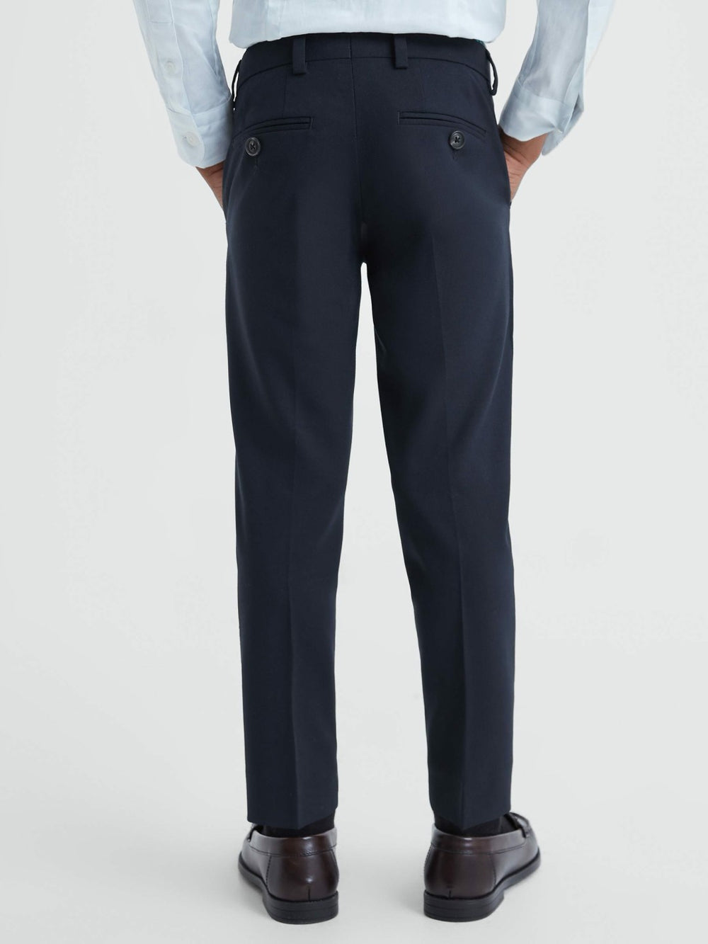 3-9 yrs Wool Blend Adjustable Trousers Navy | Children & Baby