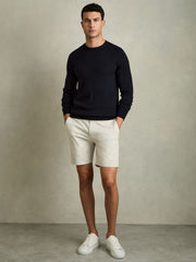 Short Length Casual Chino Shorts Chalk | Men