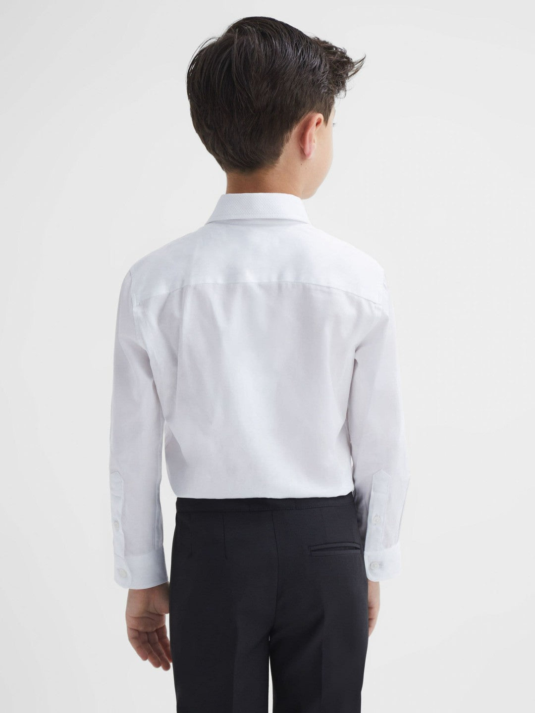 9-14 yrs Slim Fit Textured Bib Dinner Shirt White | Children & Baby