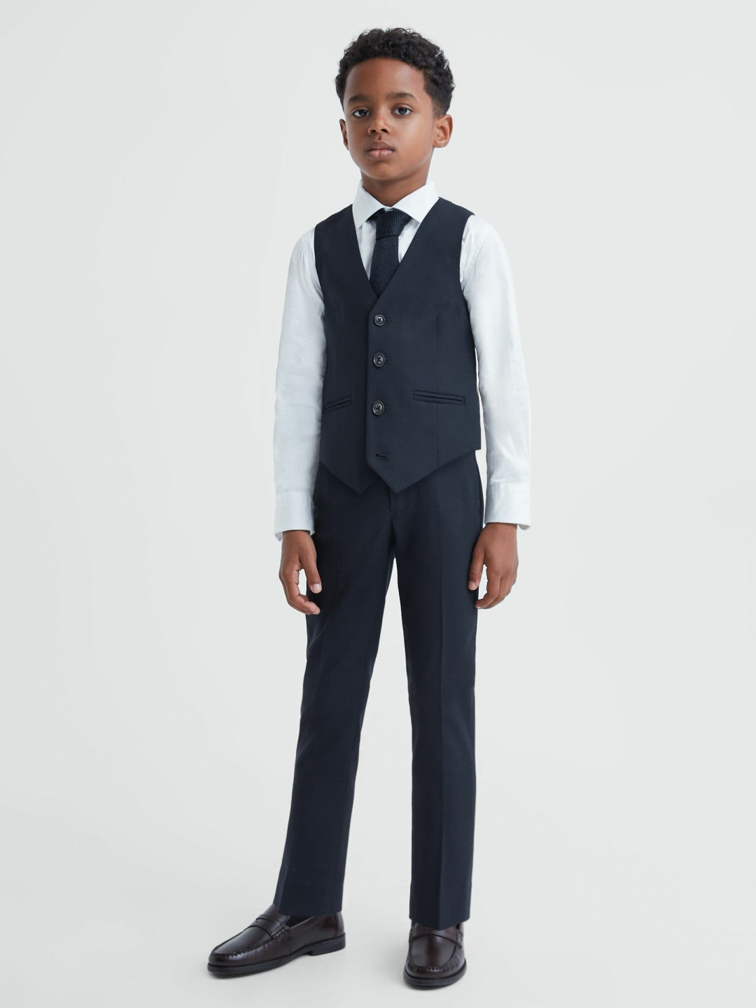 9-14 yrs Modern Fit Waistcoat Navy | Children & Baby