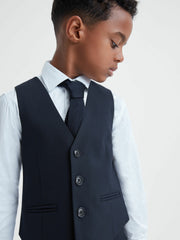 9-14 yrs Modern Fit Waistcoat Navy | Children & Baby