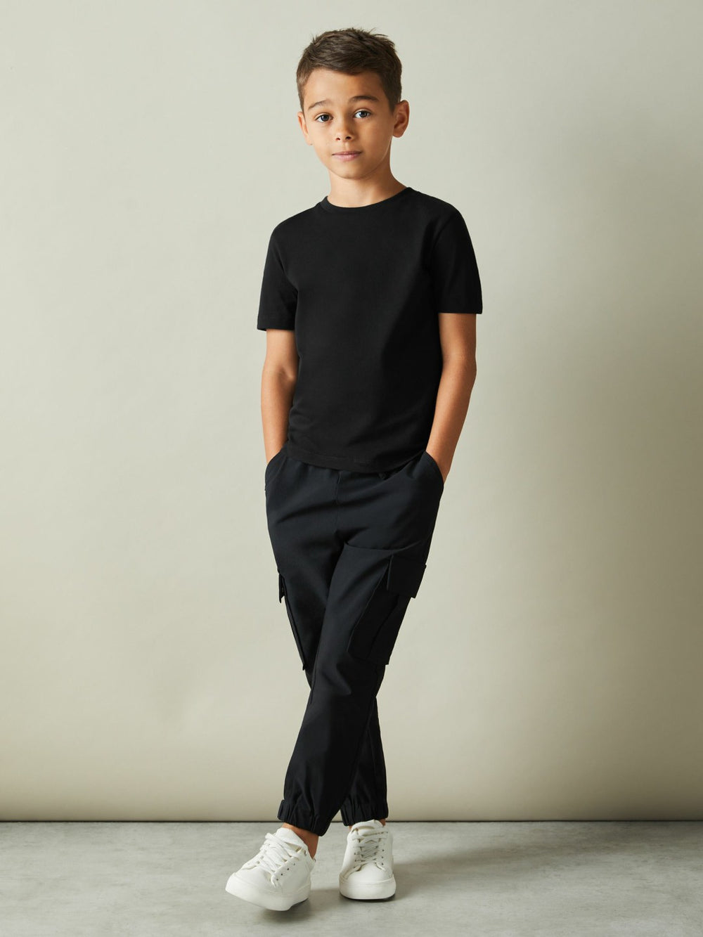 9-13 yrs Crew Neck T-Shirt Black | Children & Baby