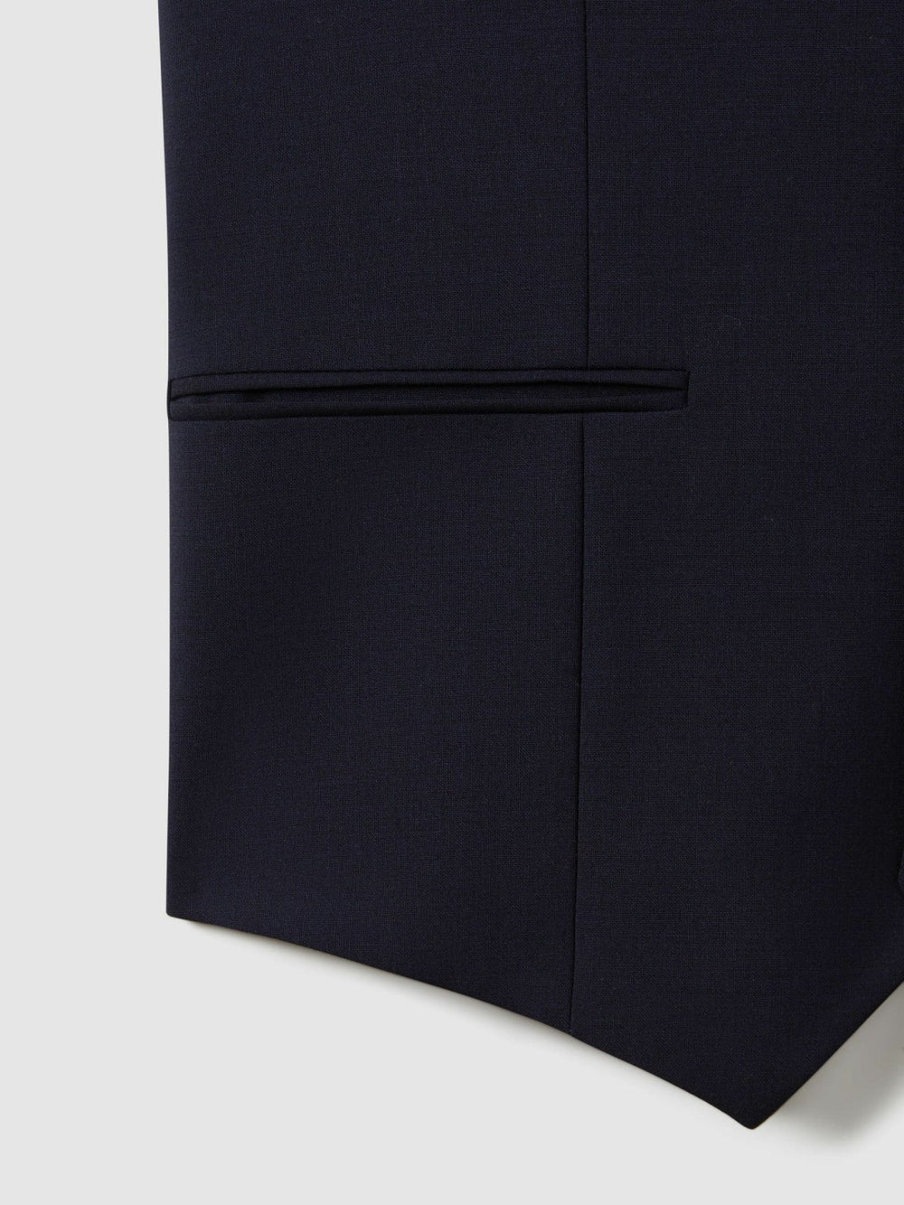 Modern Fit Wool Blend Waistcoat Navy | Men