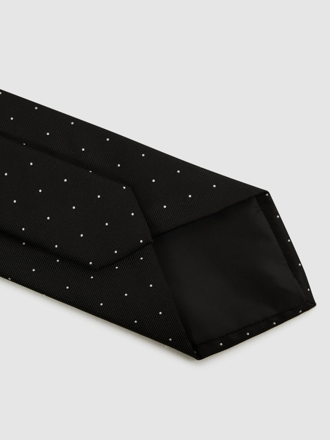 Polka Dot Silk Tie Black | Men