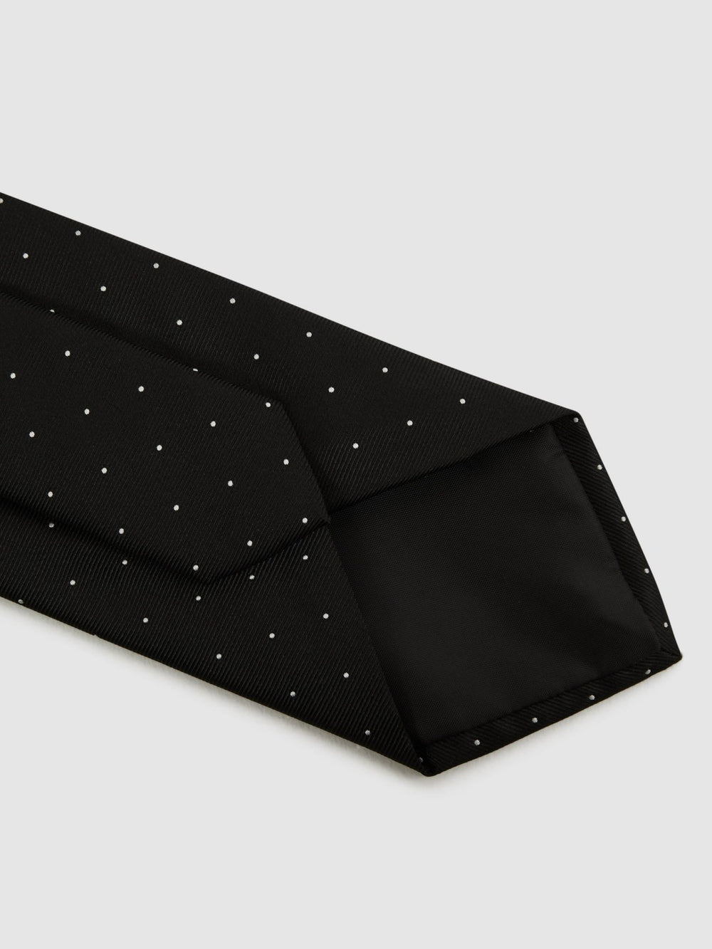 Polka Dot Silk Tie Black | Men
