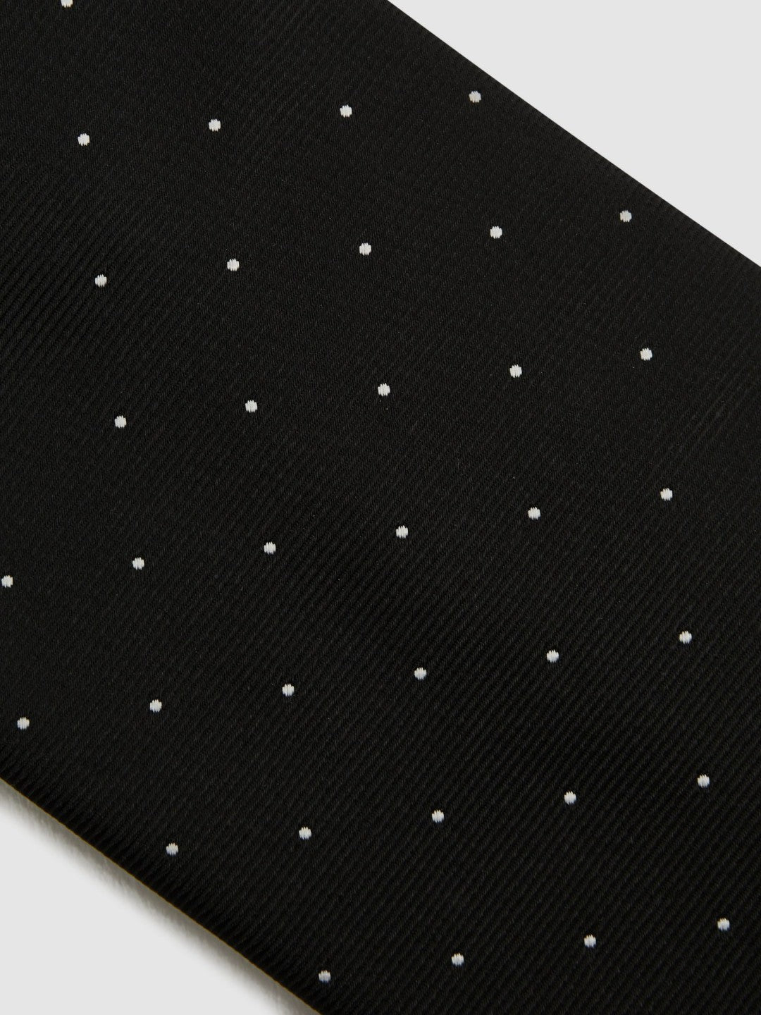 Polka Dot Silk Tie Black | Men