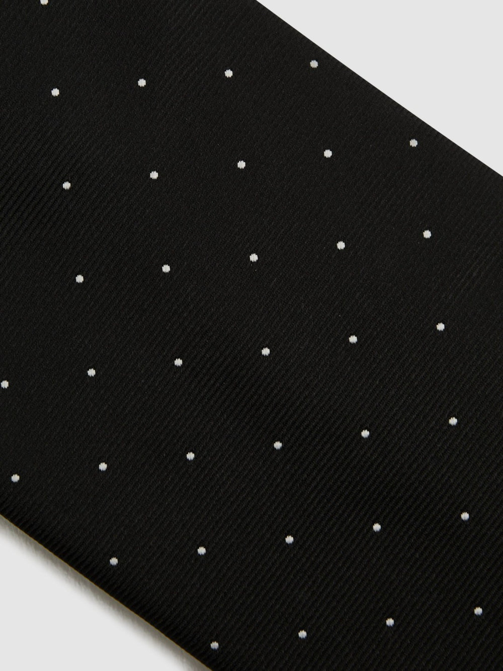 Polka Dot Silk Tie Black | Men