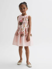 Senior Scuba Floral Printed Dress Multi | Children & Baby