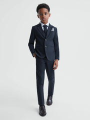 9-14 yrs Wool Blend Adjustable Trousers Navy | Children & Baby