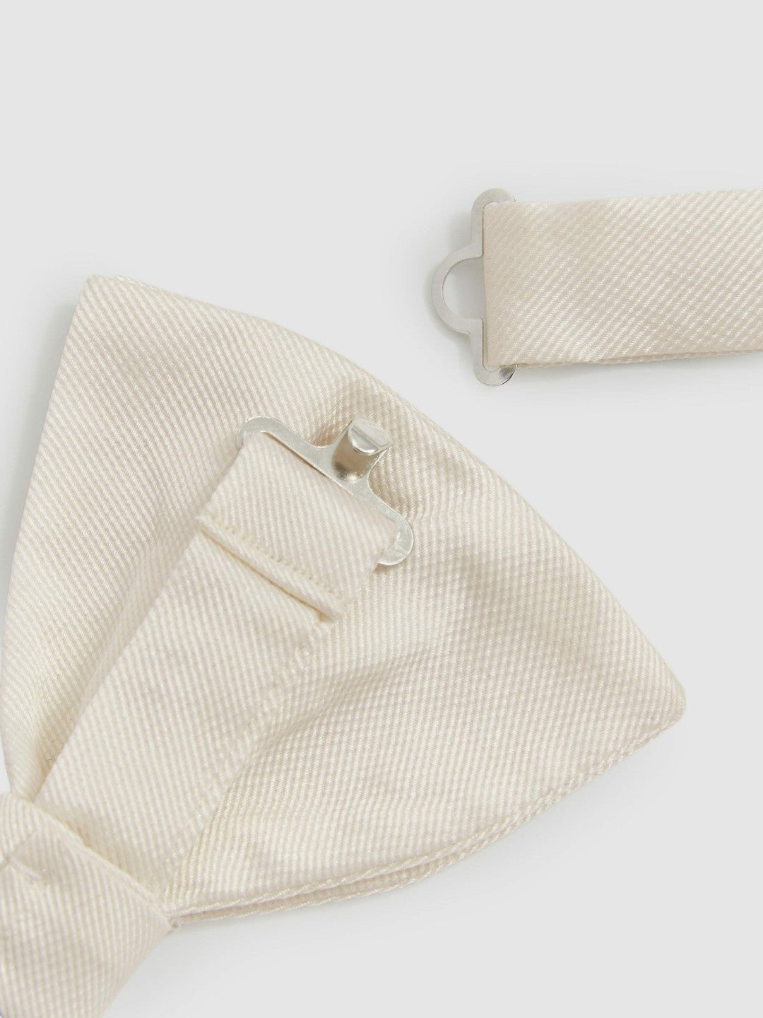 Grosgrain Silk Bow Tie Light Ivory | Men