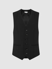 Modern Fit Travel Waistcoat Black | Men