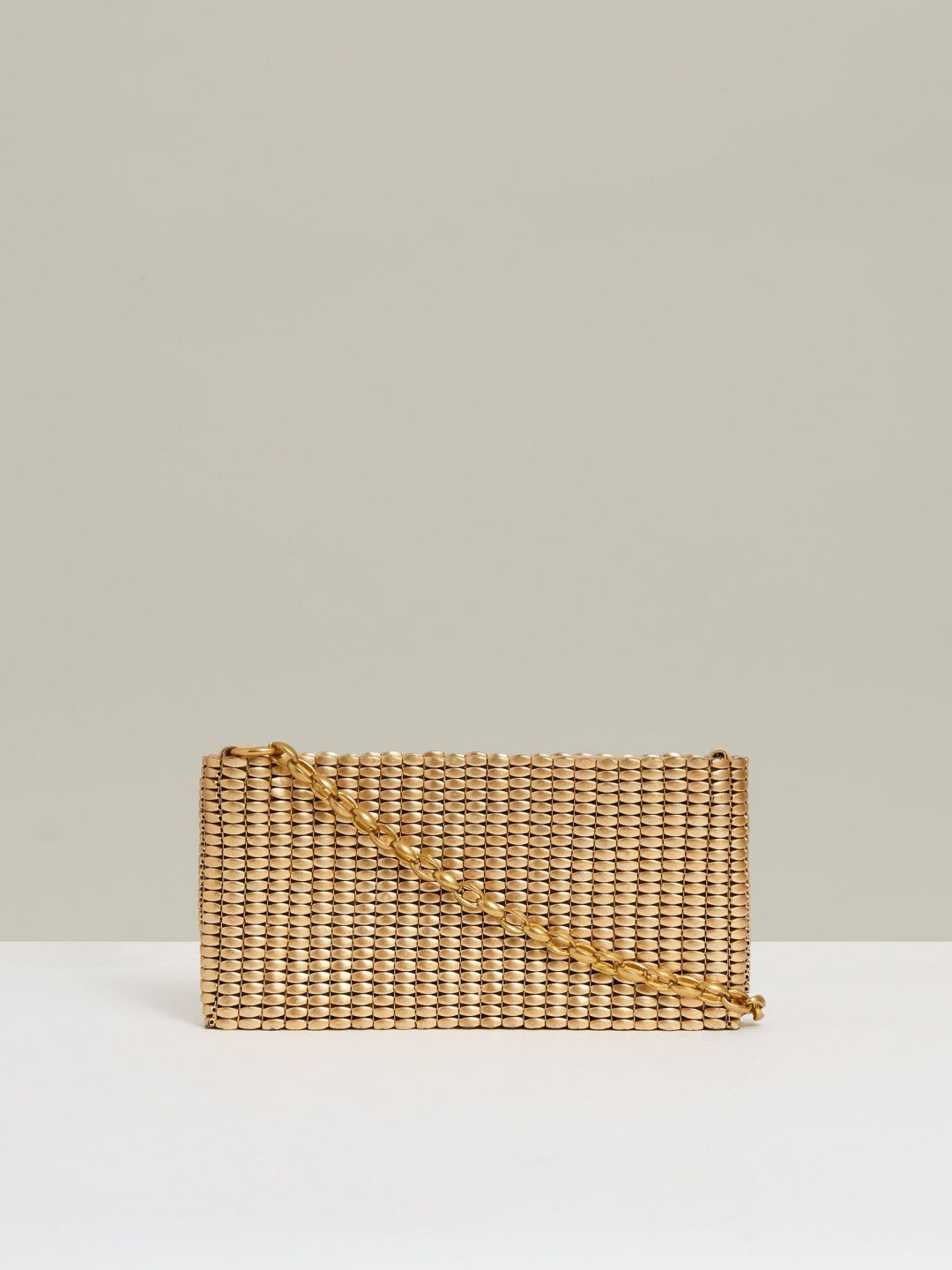 Beaded Removable Strap Shoulder Bag Gold | Women
