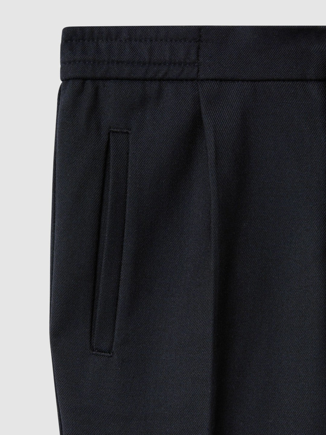 3-9 yrs Relaxed Elasticated Trousers with Turn-Ups Navy | Children & Baby
