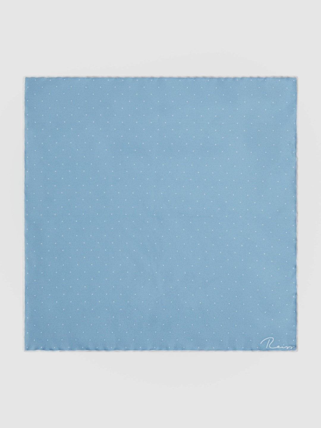 Polka Dot Silk Pocket Square Blue | Men