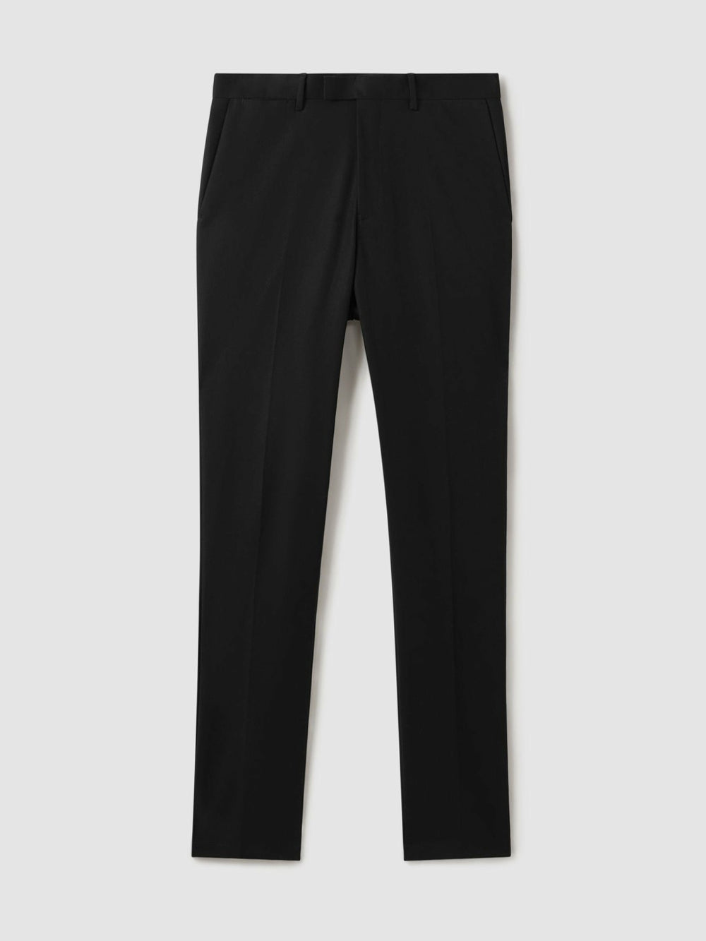Slim Fit Cotton Blend Chinos Black | Men