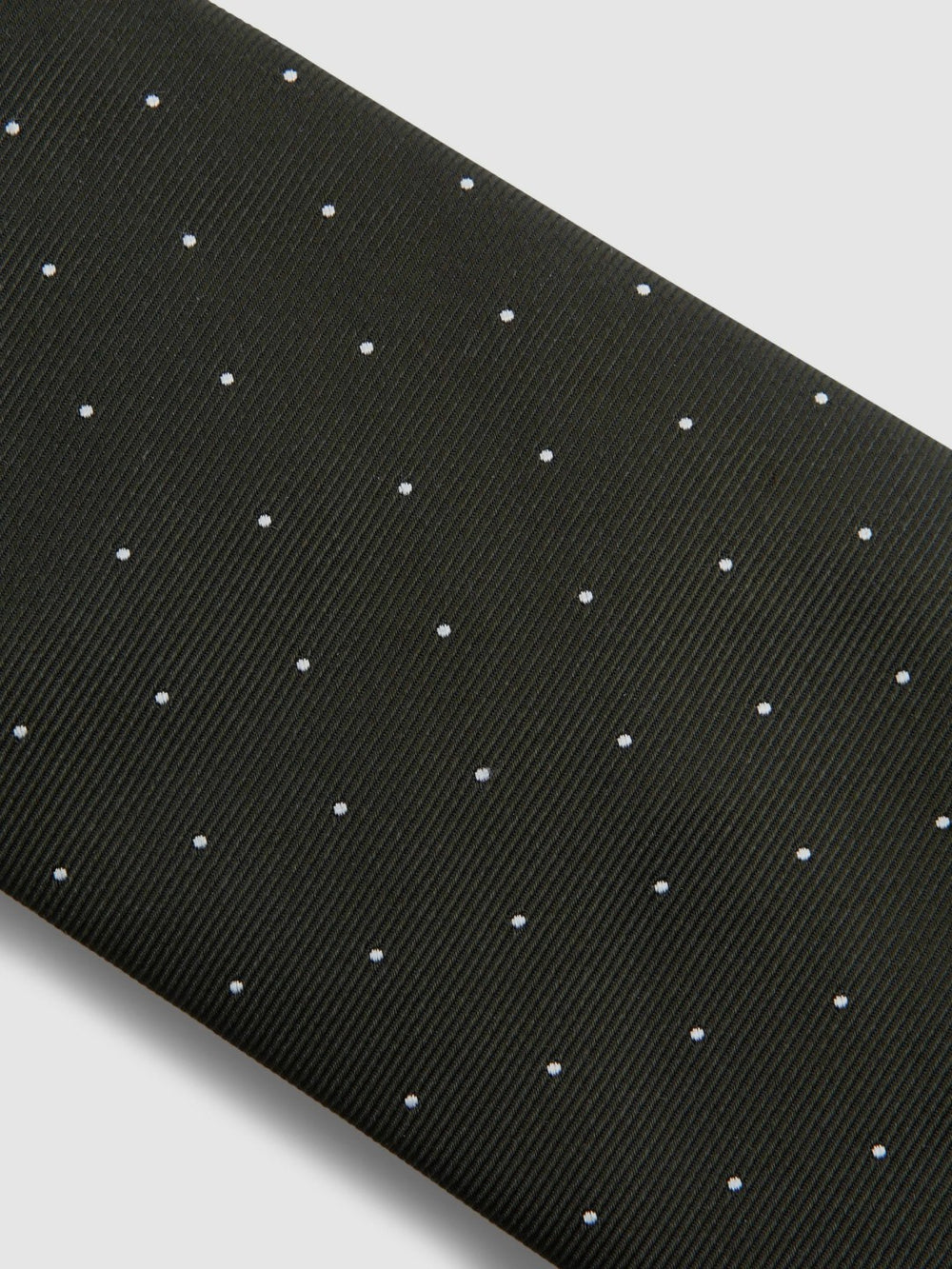 Polka Dot Silk Tie Dark Green | Men