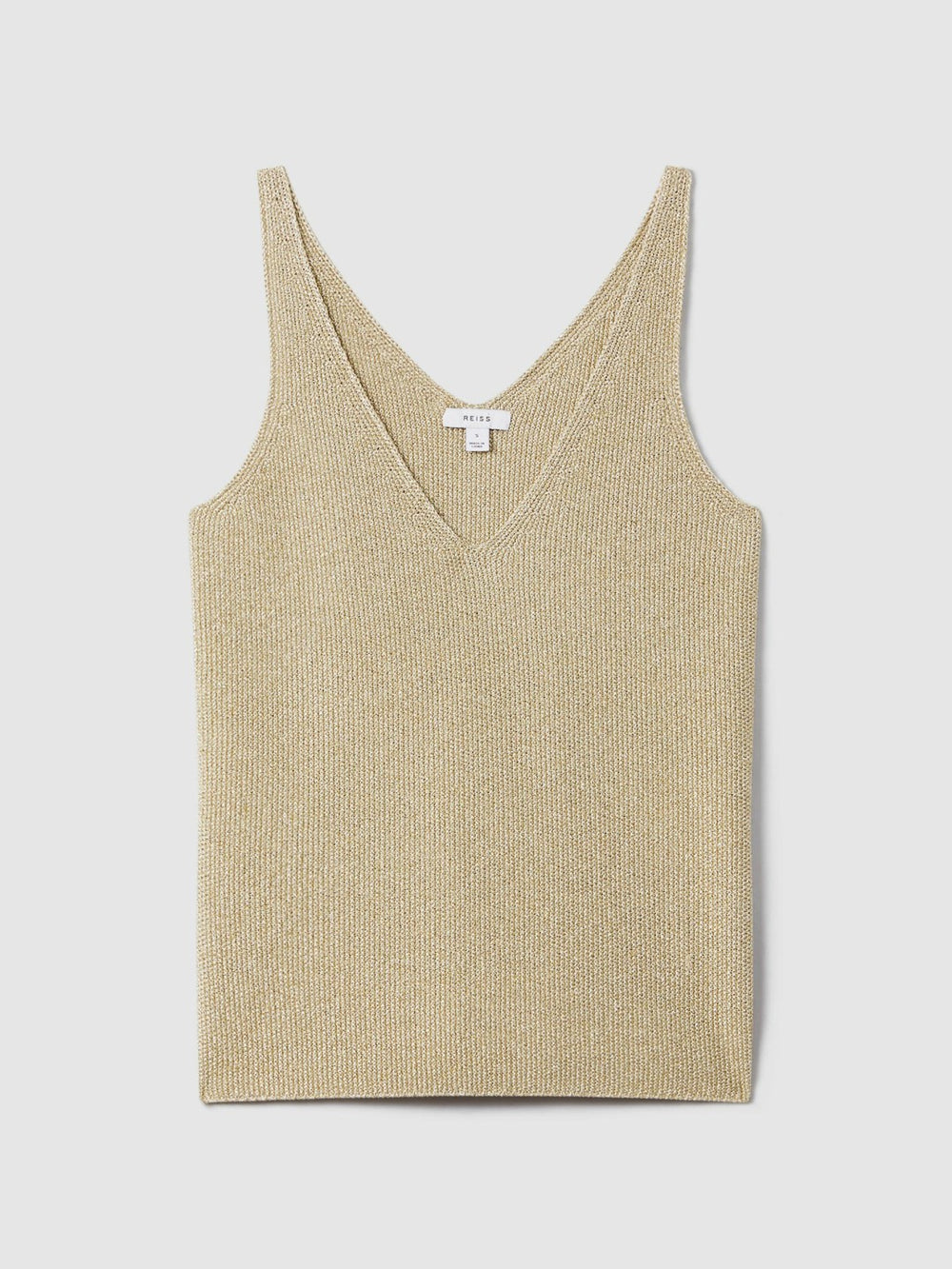 Metallic V-Neck Vest Gold | Women