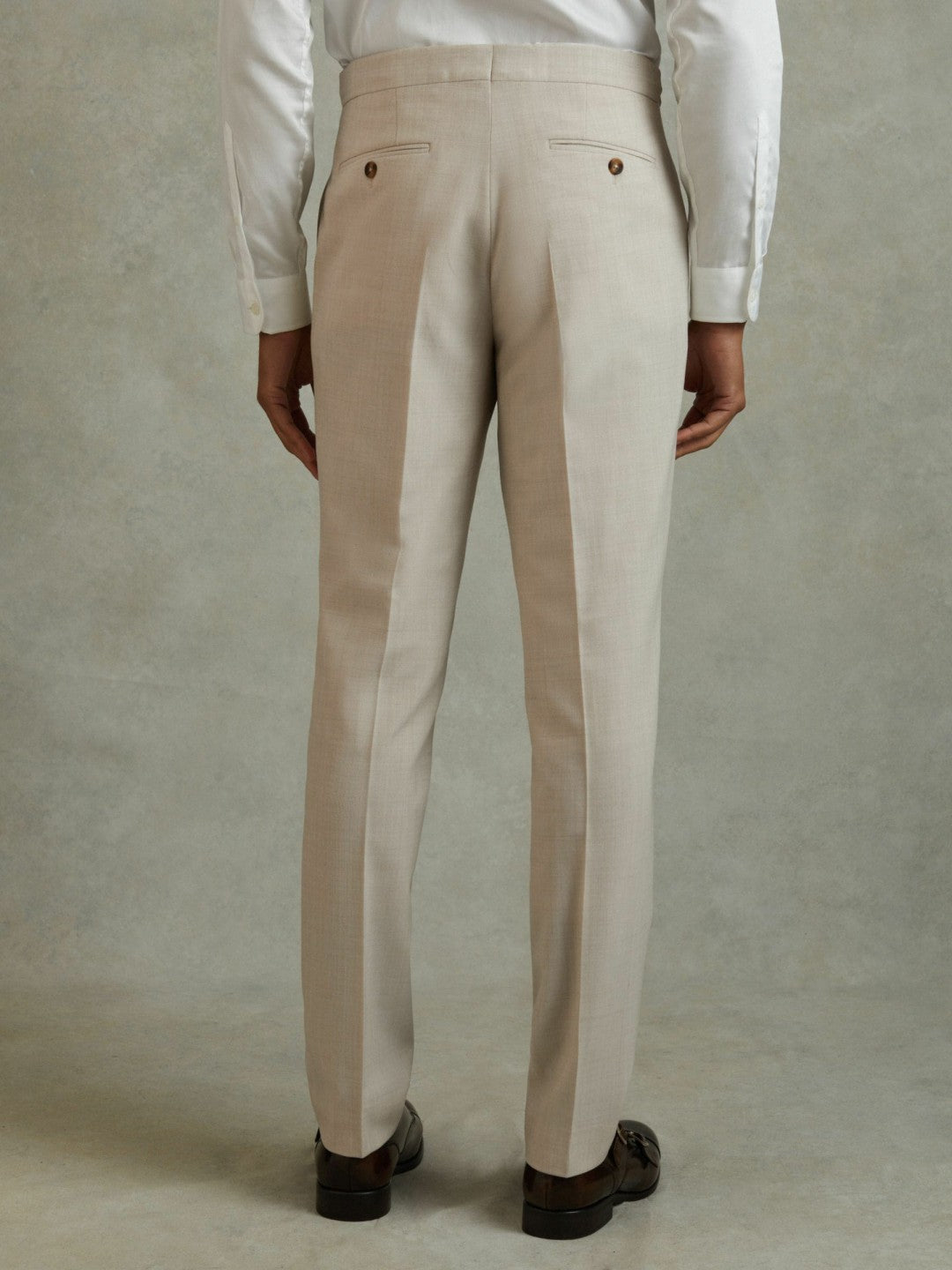 Slim Fit Side Adjuster Trousers Stone | Men