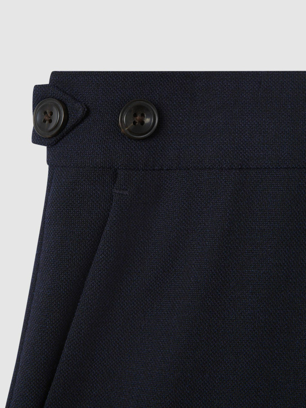 Slim Fit Side Adjuster Trousers Navy | Men