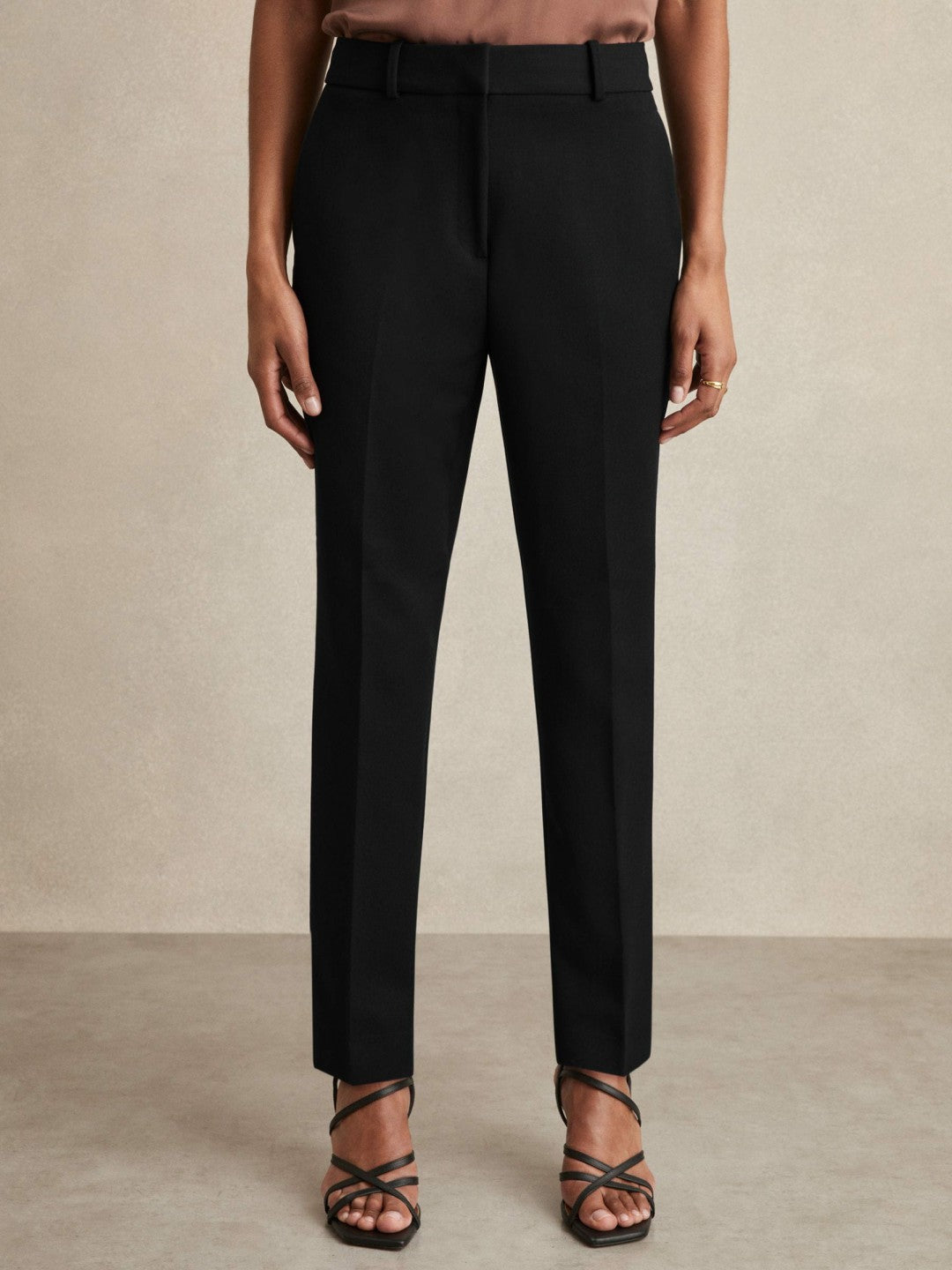 Petite Slim Fit Suit Trousers Black | Women