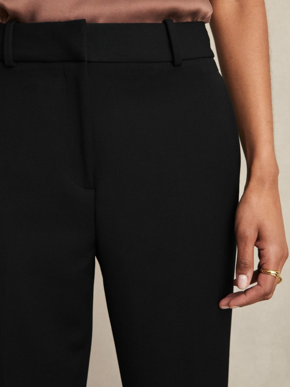 Petite Slim Fit Suit Trousers Black | Women