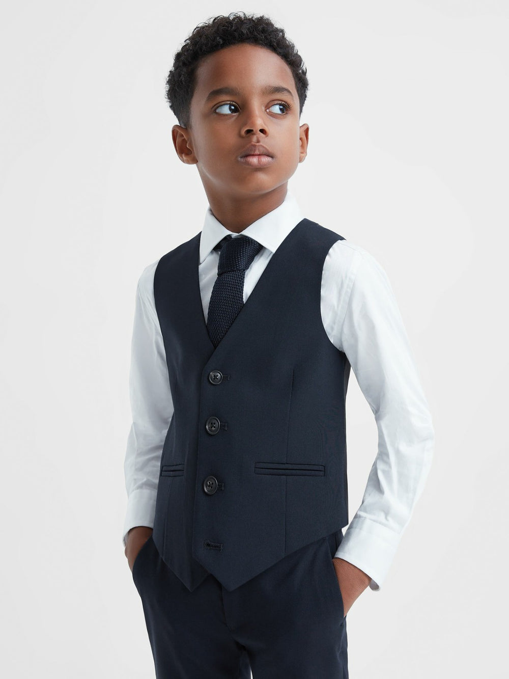 3-9 yrs Wool Blend Waistcoat Navy | Children & Baby