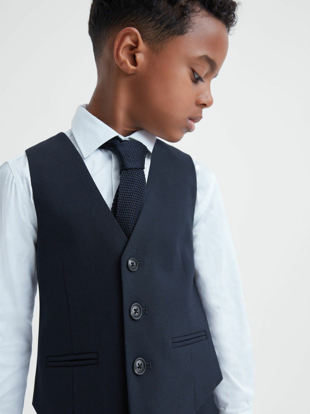 3-9 yrs Wool Blend Waistcoat Navy | Children & Baby