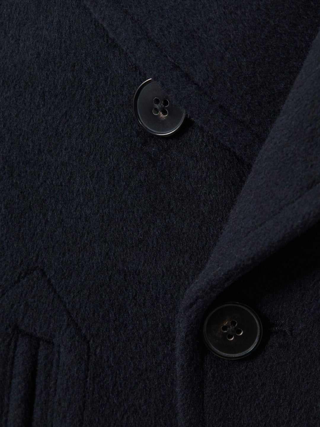 9-13 yrs Wool Blend Twill Double Breasted Coat Navy | Children & Baby