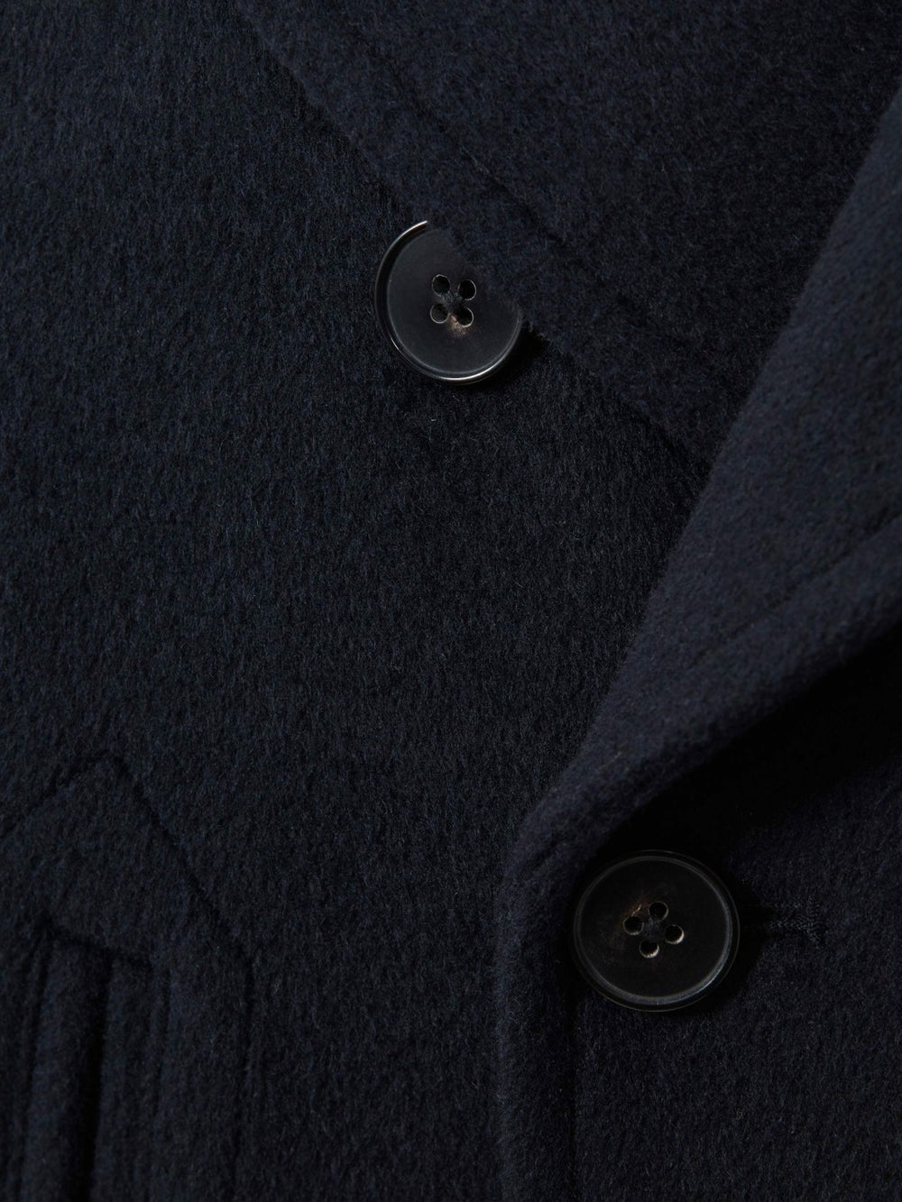 9-13 yrs Wool Blend Twill Double Breasted Coat Navy | Children & Baby
