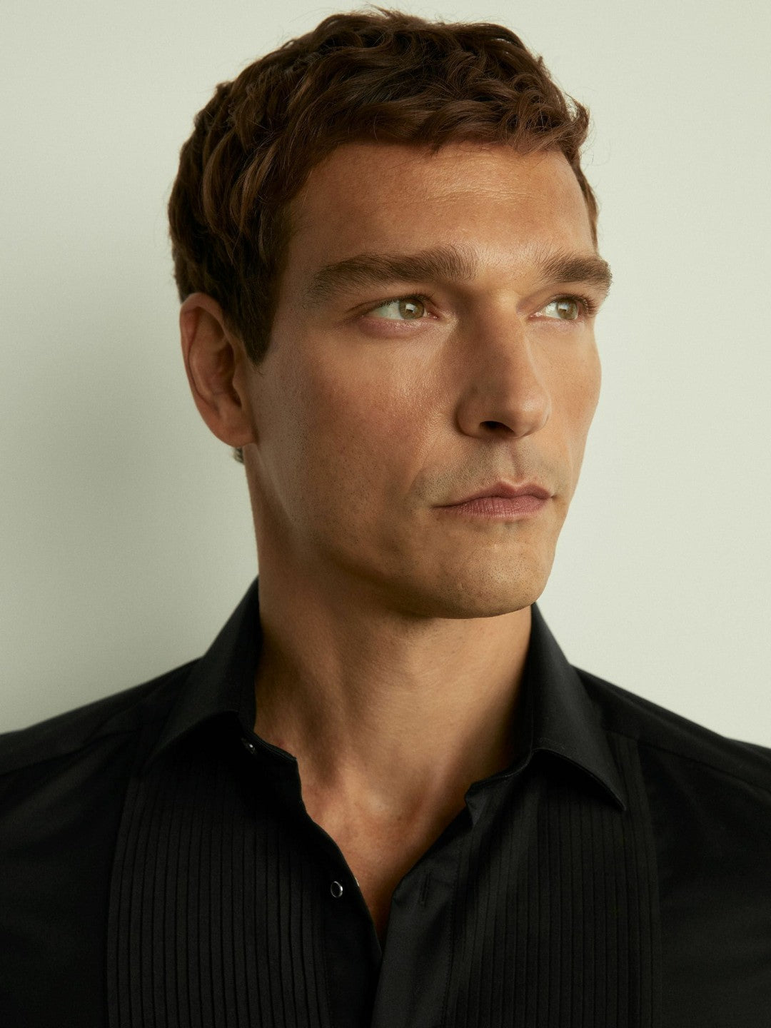Slim Fit Cotton Dinner Shirt Black | Men