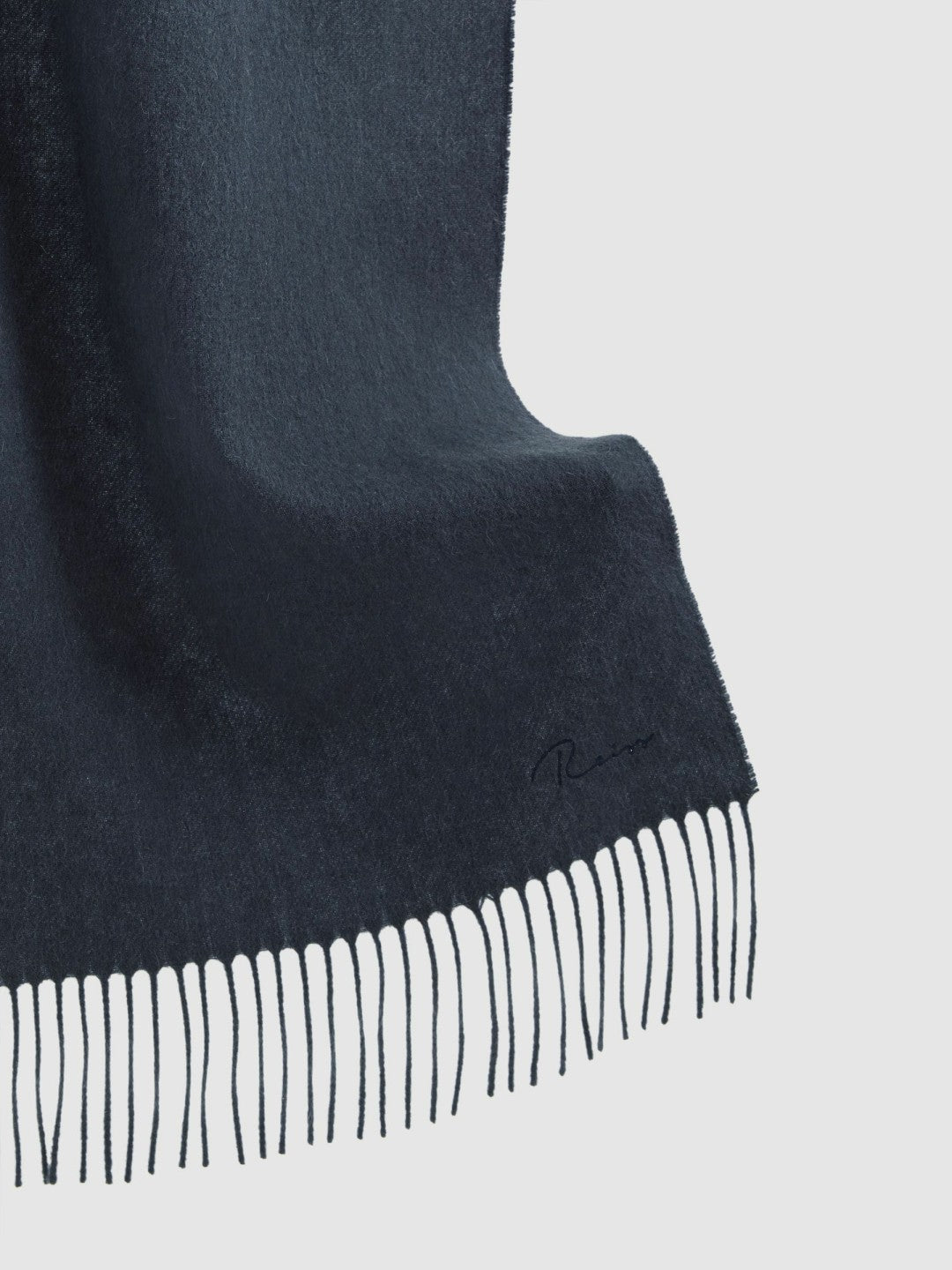 Wool and Cashmere Scarf Airforce Blue | Men